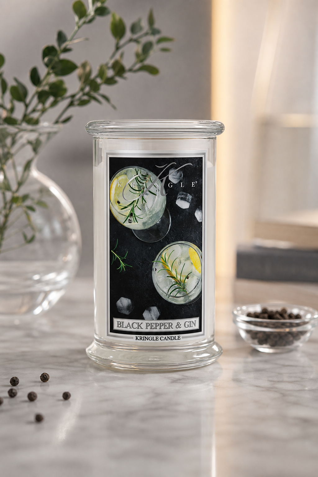 Black Pepper & Gin 623g in einer stimmungsvollen Anwendungsszene