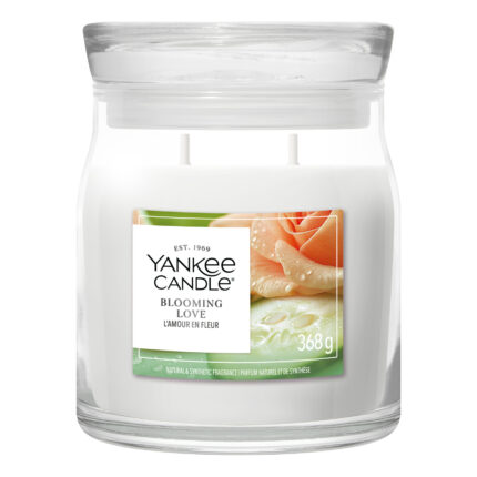 Yankee Candle Blooming Love Duftkerze im Glas mit zwei Dochten