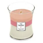 WoodWick Trilogy Kerze ohne Deckel mit dreifarbigem Wachs