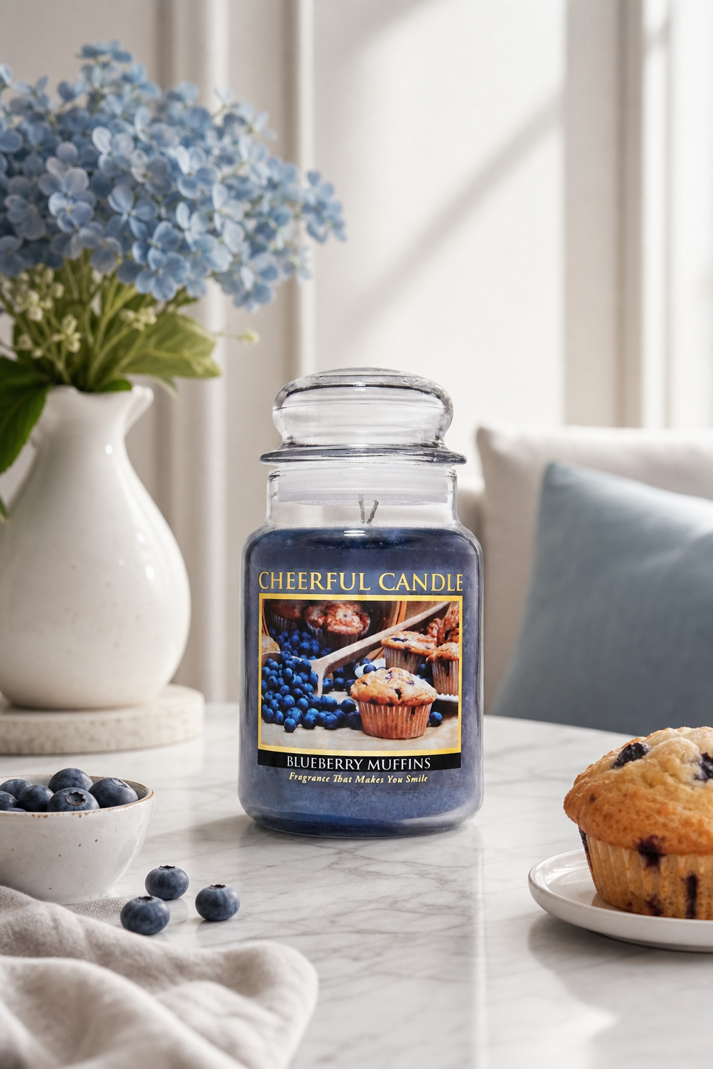 Blueberry Muffins 680g in einer stimmungsvollen Anwendungsszene
