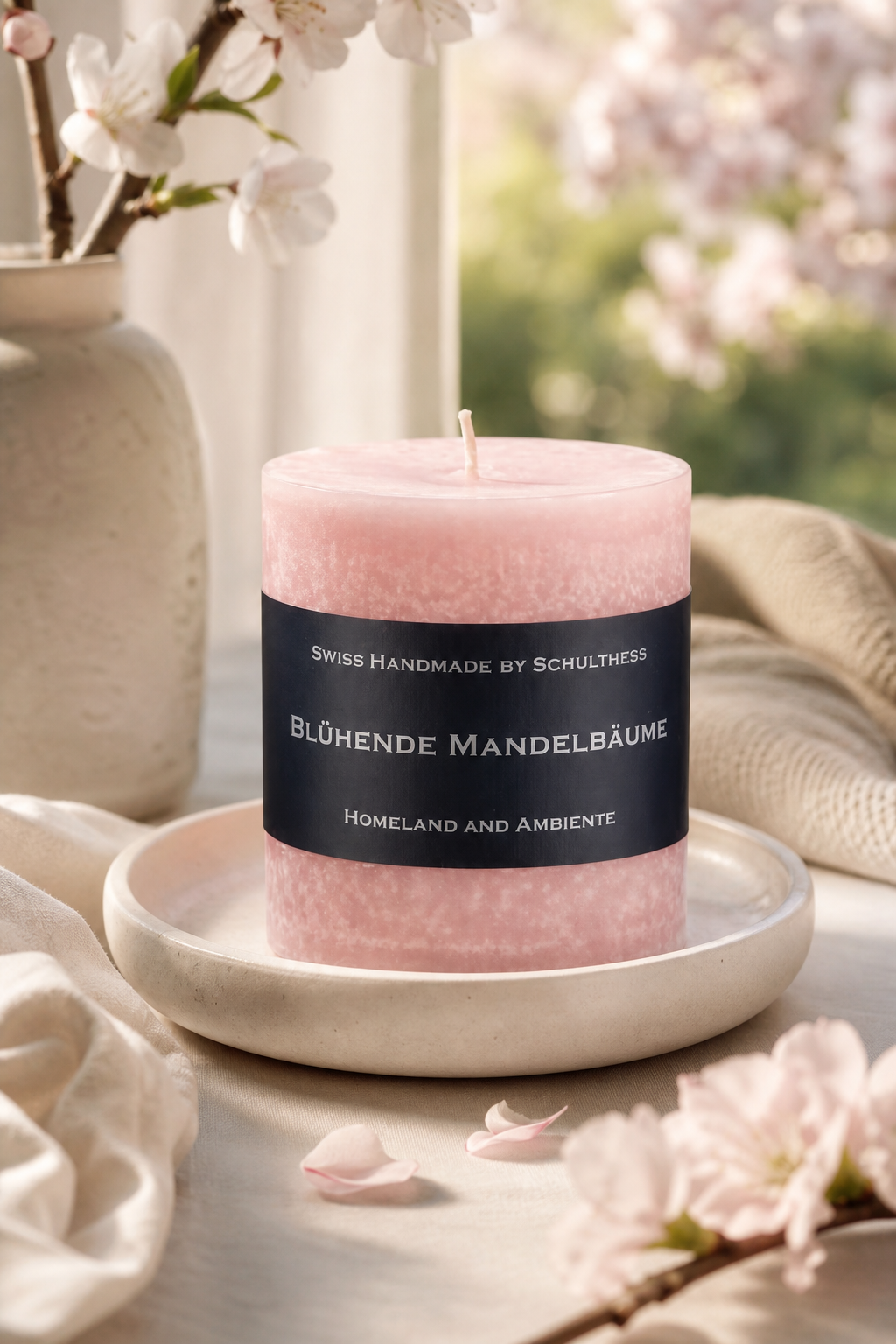 Blühender Mandelbaum 250g in einer stimmungsvollen Anwendungsszene