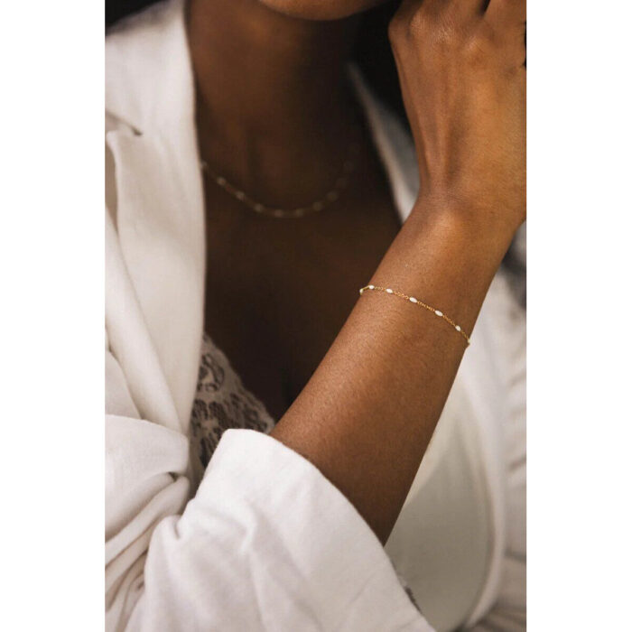 Blütentee - Fleur de Thé - Armband mit schwarzen Perlen 200g – Produktansicht