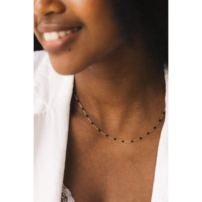 Blütentee - Fleur de Thé - Armband mit schwarzen Perlen 200g – Produktansicht