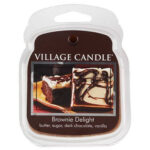 Village Candle Brownie Delight Packung mit abgebildeten Brownies