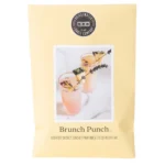 Vorderseite des Brunch Punch Duftsachets mit Getränkemotiv und Markenlogo