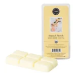Verpackte Brunch Punch Scented Wax Bar neben sechs sichtbaren Wachssegmenten
