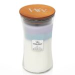 WoodWick Trilogy Kerze im Glas mit Holzdeckel