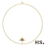 Candle Ring Grue L Kerzenhalter Gold – Hauptansicht