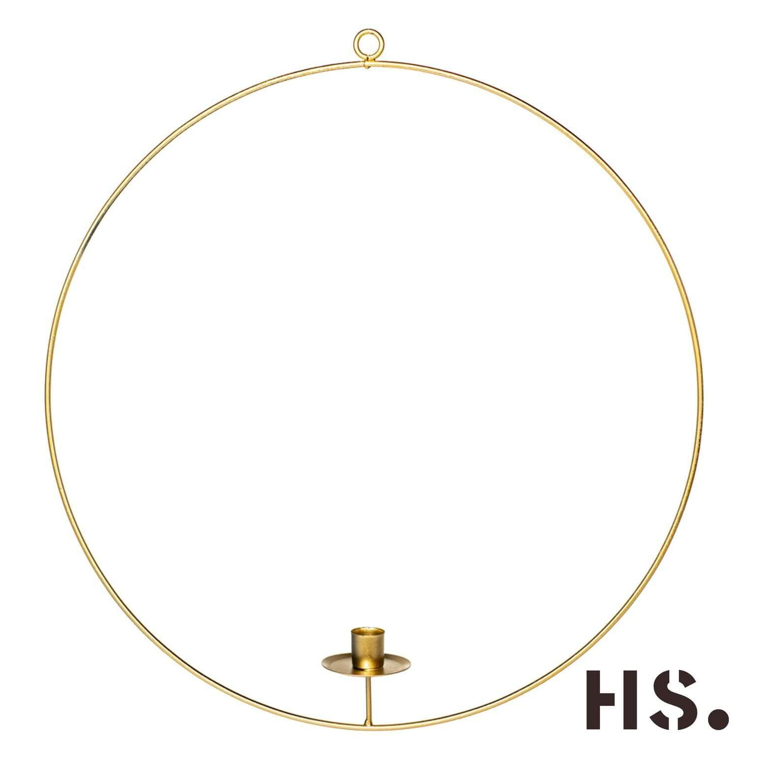Produktbild Candle Ring Grue L Kerzenhalter Gold – Hauptansicht