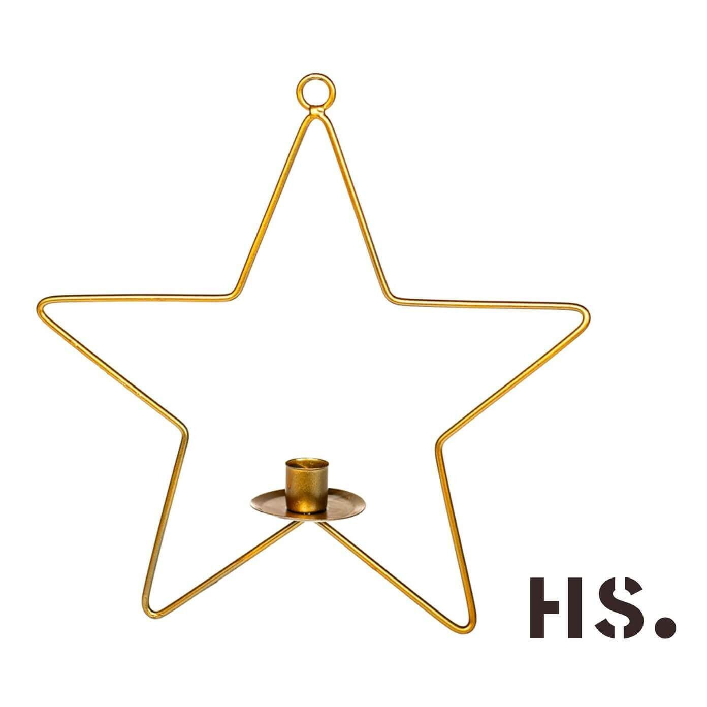 Produktbild Candle Star Grue L Kerzenhalter Gold – Hauptansicht