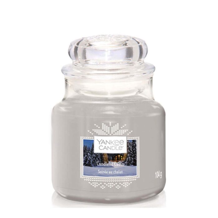 Candlelit Cabin Kerze im Glas mit sichtbarer Füllmenge 104 g
