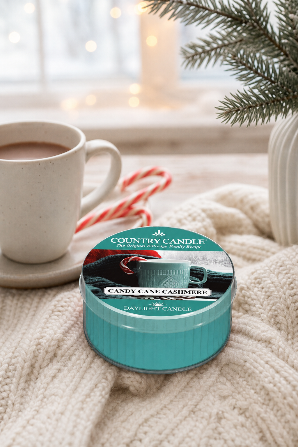 Candy Cane Cashmere Daylight 42g in einer stimmungsvollen Anwendungsszene