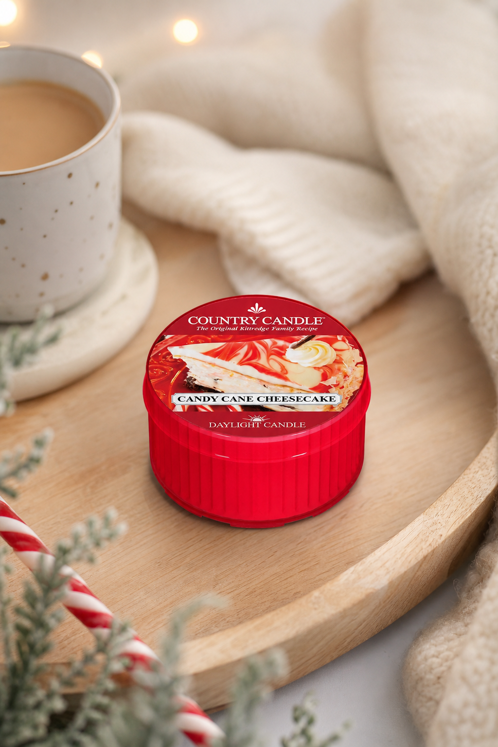 Candy Cane Cheesecake Daylight 42g in einer stimmungsvollen Anwendungsszene