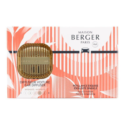 Vorderseite der Verpackung für einen Maison Berger Paris Autoduft-Diffusor