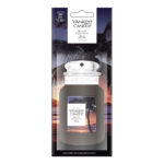 Yankee Candle Black Coconut Car Jar in Verpackung mit Palmenmotiv