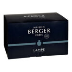 Schwarze Maison Berger Paris Verpackung mit silbernem Streifen