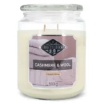Candle Brothers Cashmere & Wool Duftkerze im Glas mit Deckel und zwei Dochten
