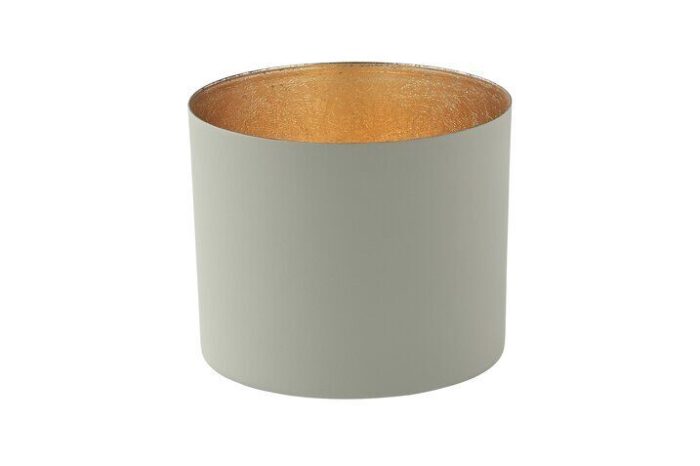 Chennai Windlicht L cool grey/gold – Produktansicht