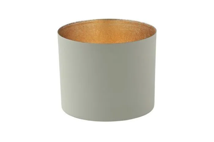 Chennai Windlicht L cool grey/gold – Produktansicht