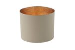 Chennai Windlicht L sandstone/gold – Produktansicht