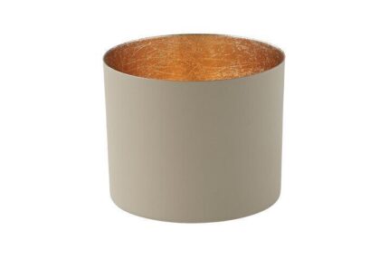 Chennai Windlicht L sandstone/gold – Produktansicht