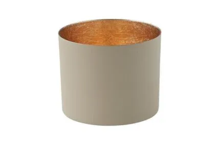 Chennai Windlicht L sandstone/gold – Produktansicht