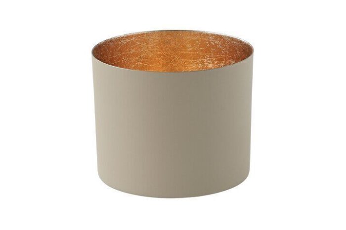 Chennai Windlicht L sandstone/gold – Produktansicht