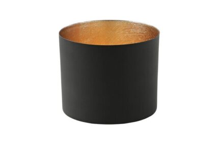 Chennai Windlicht L schwarz/gold – Produktansicht