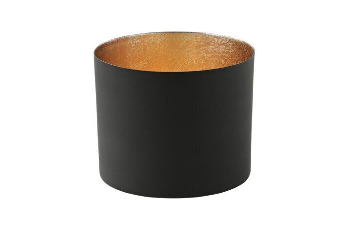 Chennai Windlicht L schwarz/gold – Produktansicht