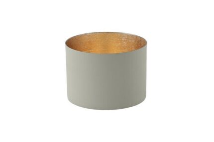 Chennai Windlicht M cool grey/gold – Produktansicht