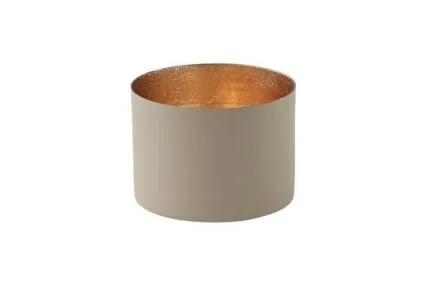Chennai Windlicht M sandstone/gold – Produktansicht