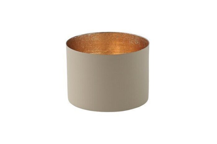Chennai Windlicht M sandstone/gold – Produktansicht