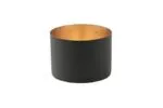 Chennai Windlicht M schwarz/gold – Produktansicht