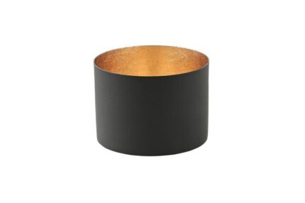 Chennai Windlicht M schwarz/gold – Produktansicht