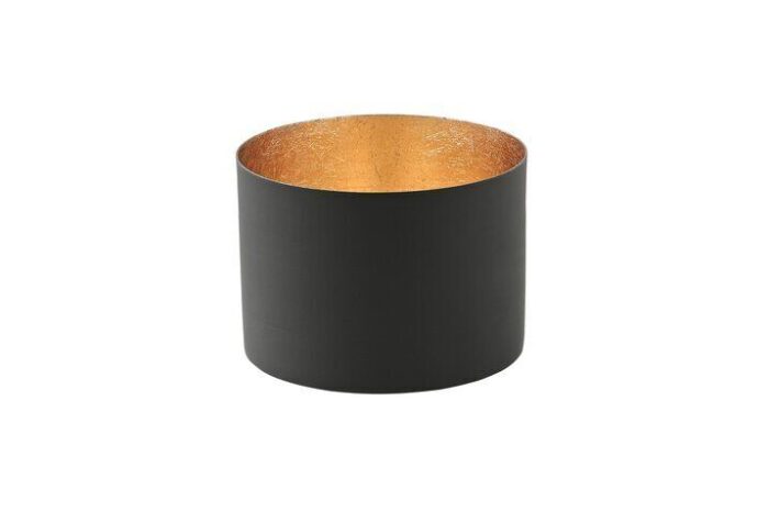 Chennai Windlicht M schwarz/gold – Produktansicht