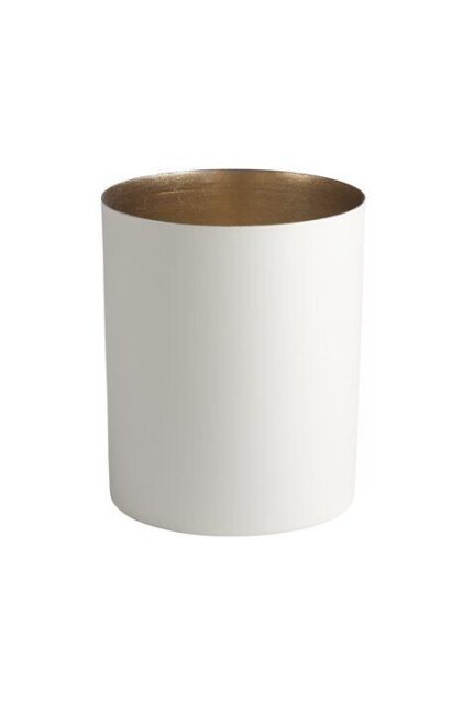 Chennai Windlicht XL weiß/gold – Produktansicht