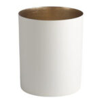 Chennai Windlicht XL weiß/gold – Hauptansicht