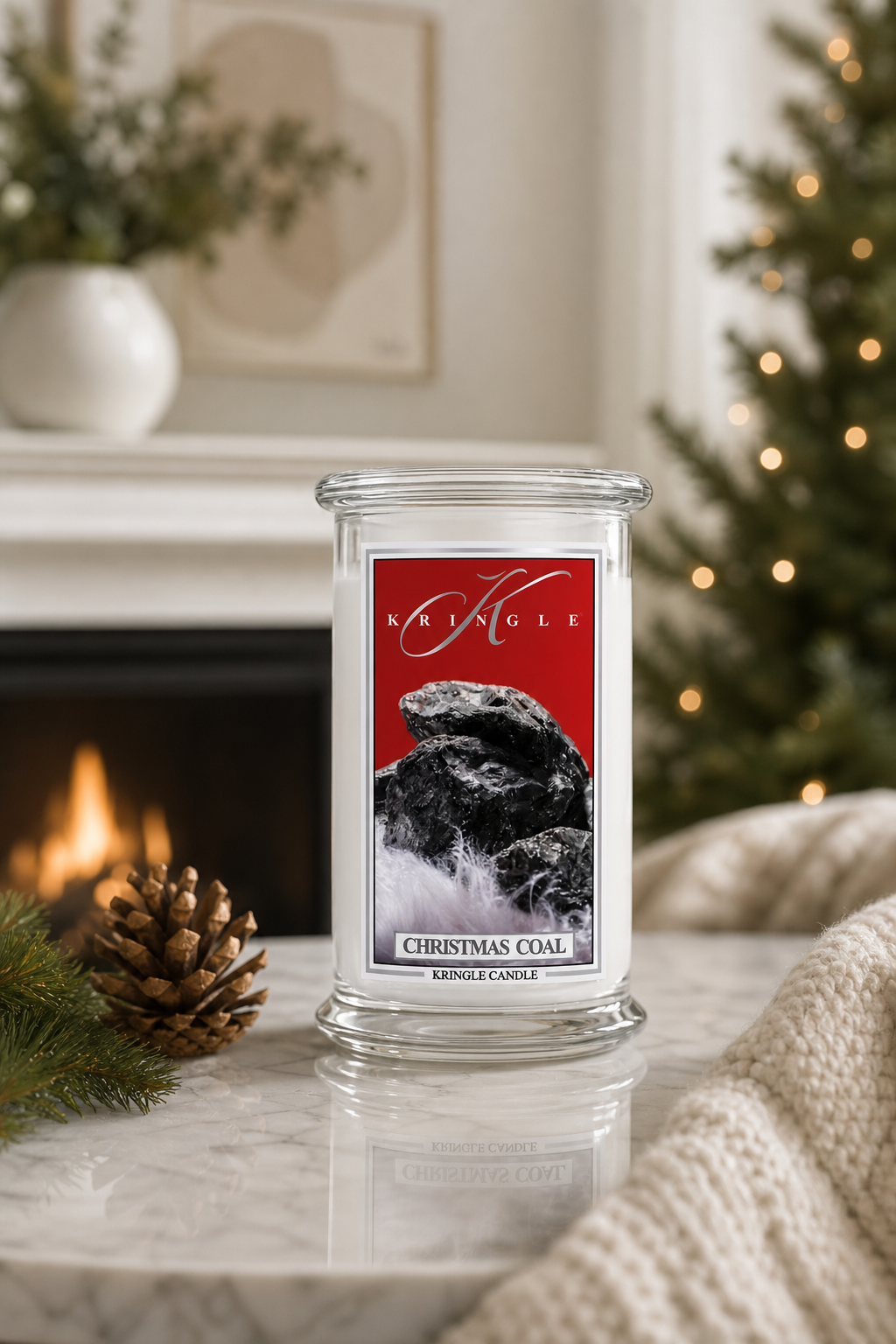 Christmas Coal 623g in einer stimmungsvollen Anwendungsszene