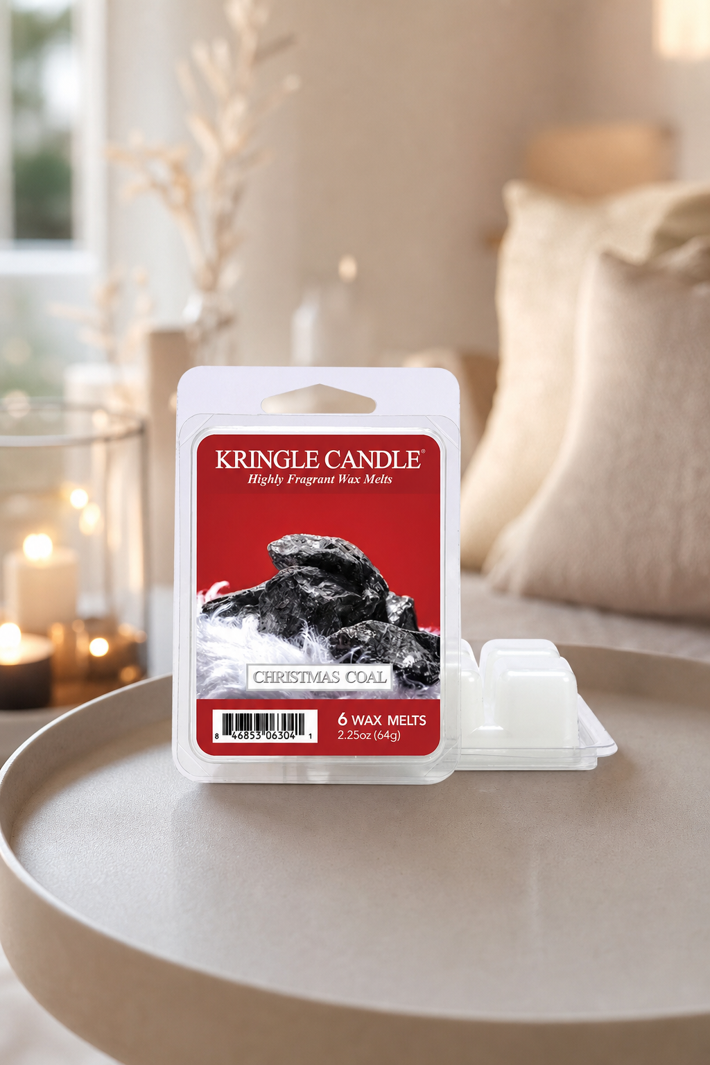Christmas Coal Melts 64g in einer stimmungsvollen Anwendungsszene