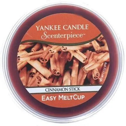 Yankee Candle Scenterpiece Easy MeltCup mit Zimtstangenmotiv in transparenter Dose
