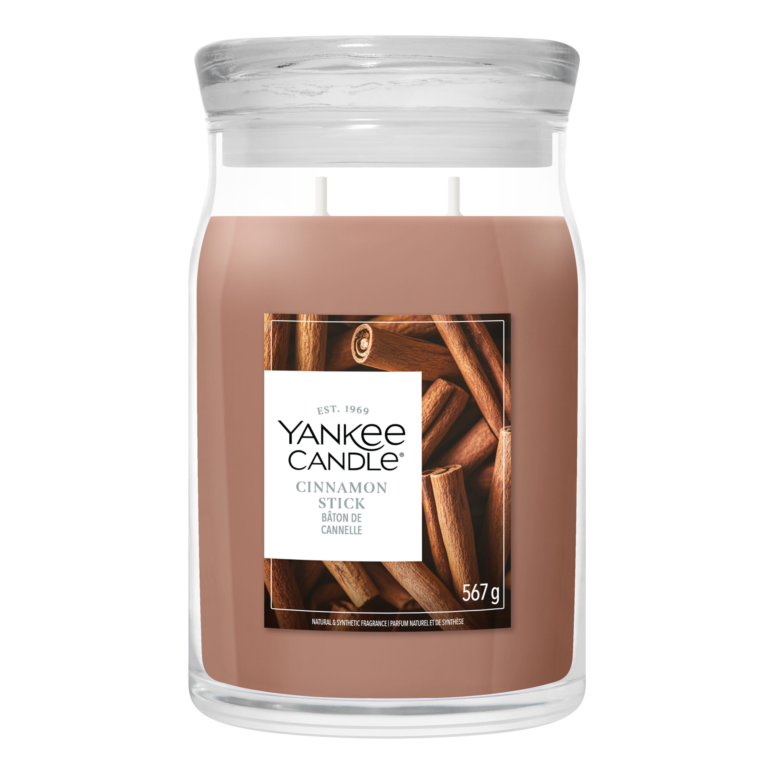 Kerze, Zimt, Stäbchen, Yankee Candle, 567 g Cinnamon Stick Signature Jar 567g 2-Docht – Hauptansicht