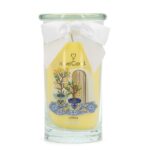 JewelCandle-Kerze im Glas mit Zitronenmotiv und Aufdruck Citron of Sicily