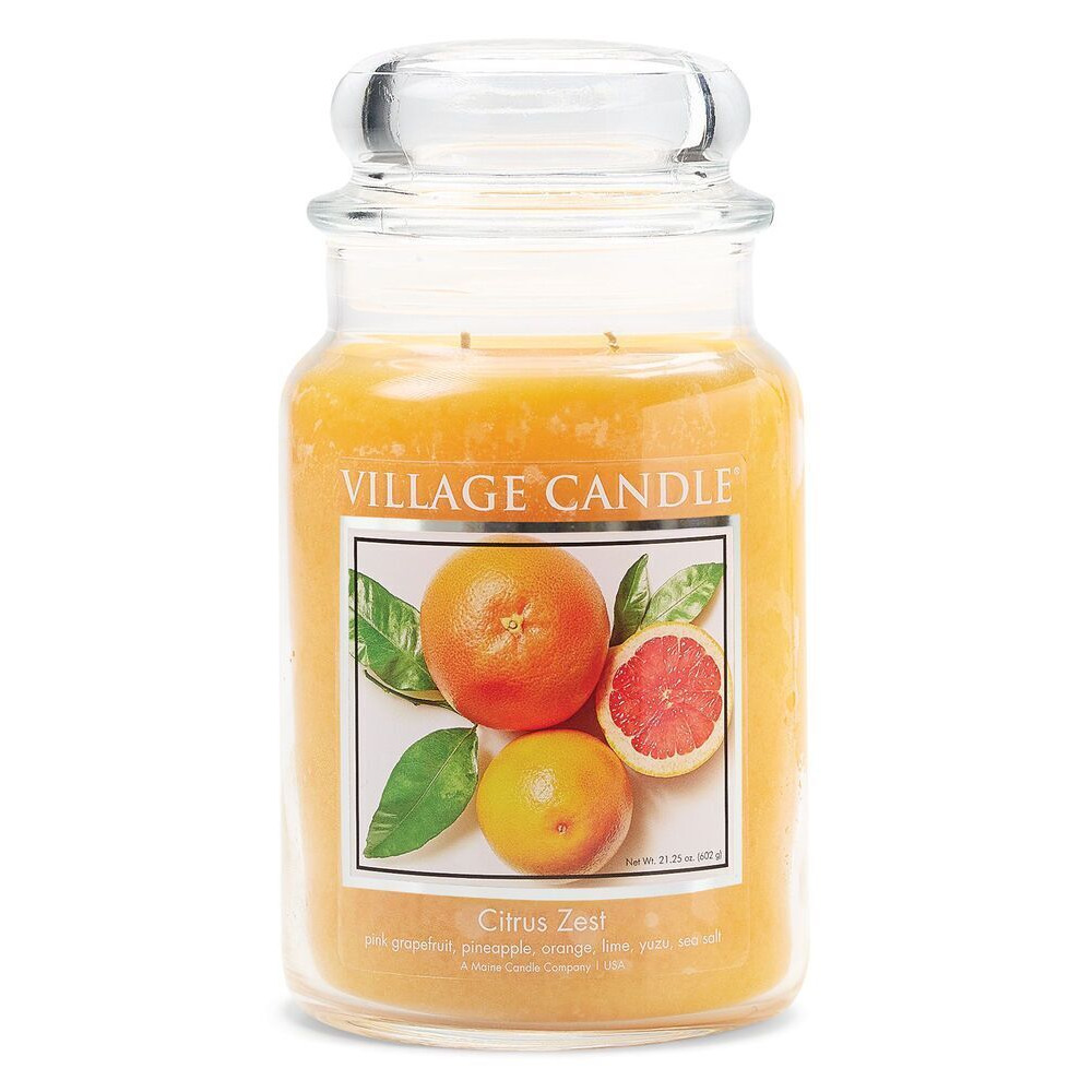 Citrus Zest Kerze im Glas Citrus Zest Kerze von Village Candle im verschlossenen Glas