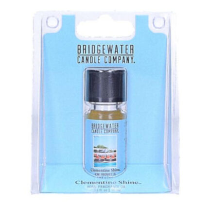 Verpacktes Bridgewater Clementine Shine Fragrance Oil mit schwarzem Verschluss