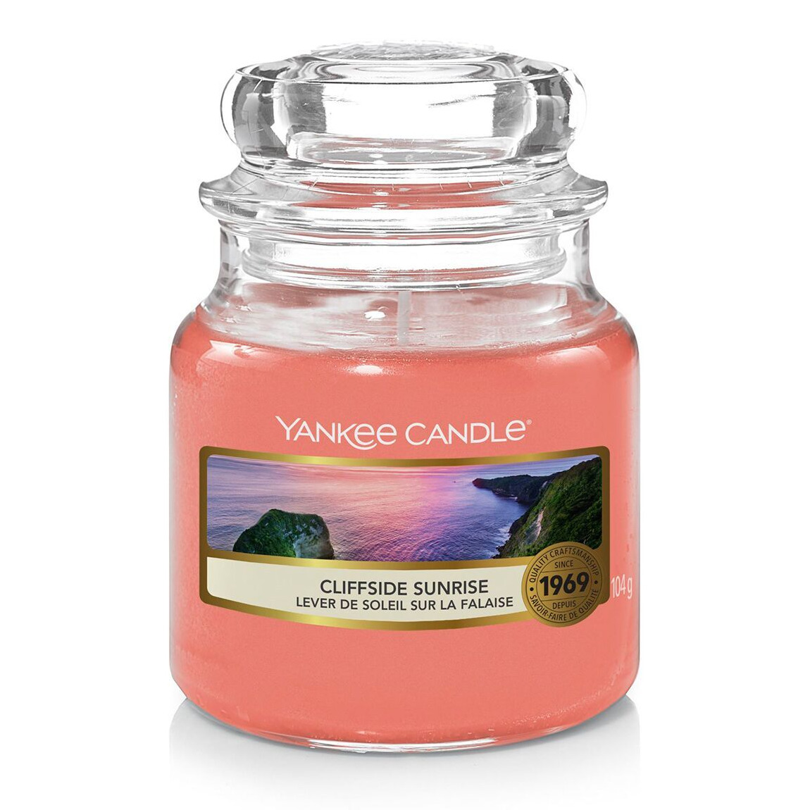 Cliffside Sunrise Kerze im Glas Rosa Yankee Candle Cliffside Sunrise Kerze im Glas mit Deckel