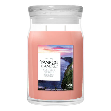 Yankee Candle Cliffside Sunrise Duftkerze im Glas mit Etikett