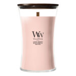 WoodWick Coastal Sunberry Kerze im Glas mit Holzdocht