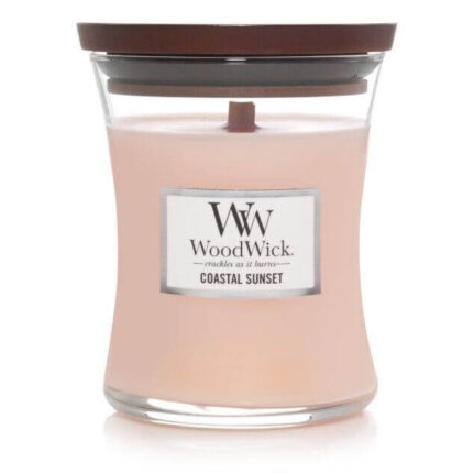 WoodWick Coastal Sunset Kerze im Glas mit Deckel