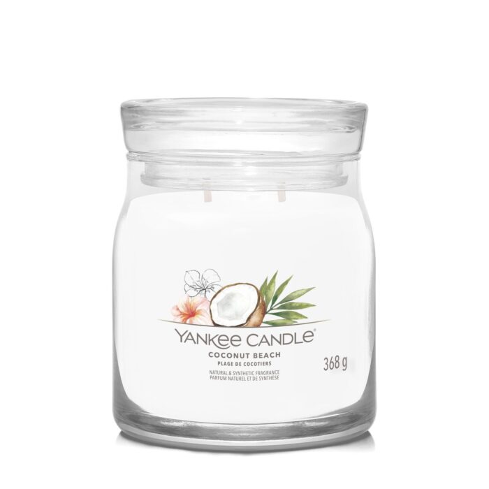 Coconut Beach Signature Medium Jar 368g 2-Docht – Produktansicht