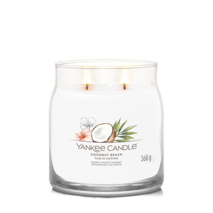 Coconut Beach Signature Medium Jar 368g 2-Docht – Produktansicht